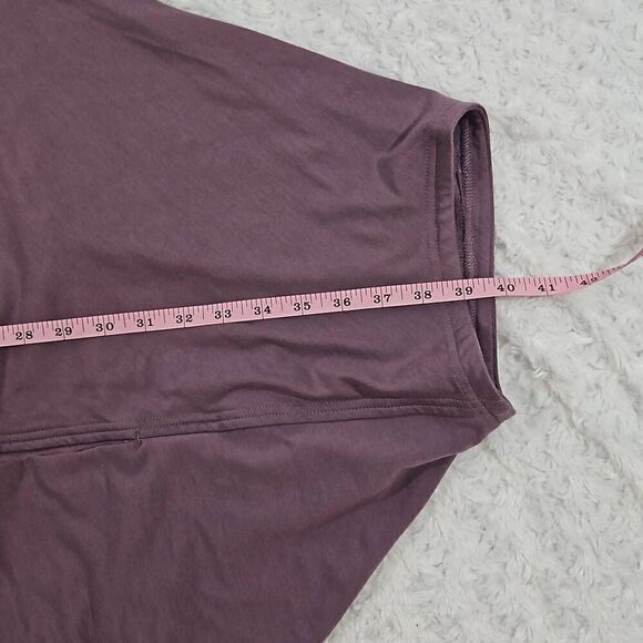 Athleta womens size medium oversize lilac purple Cocoon Wrap with pockets - Picture 7 of 10